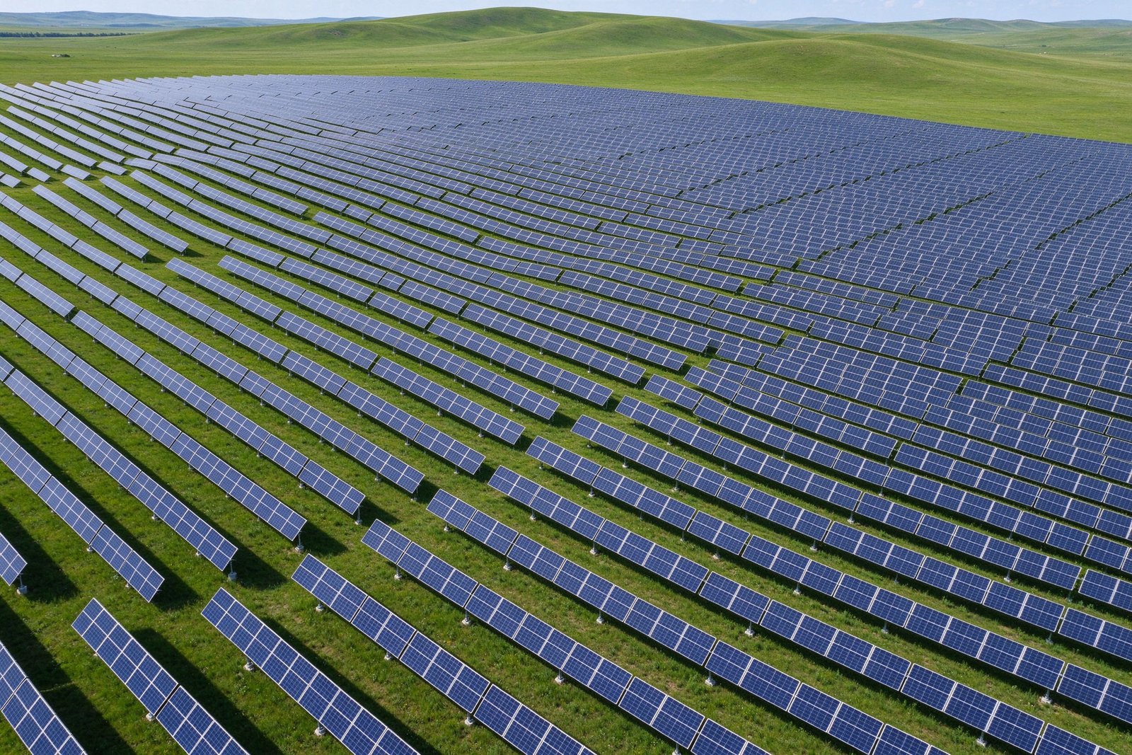 Utility-scale ground mounted solar farm